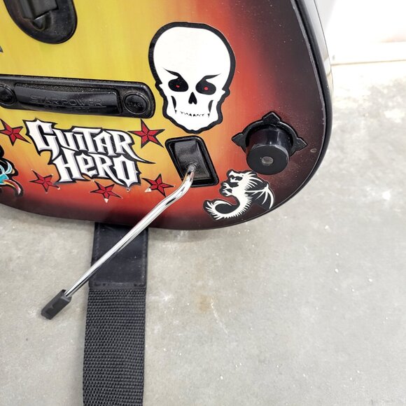 PlayStation 2 PS2 Wireless Guitar Hero Sunburst Red Octane 95449 805 Controller - Picture 8 of 8